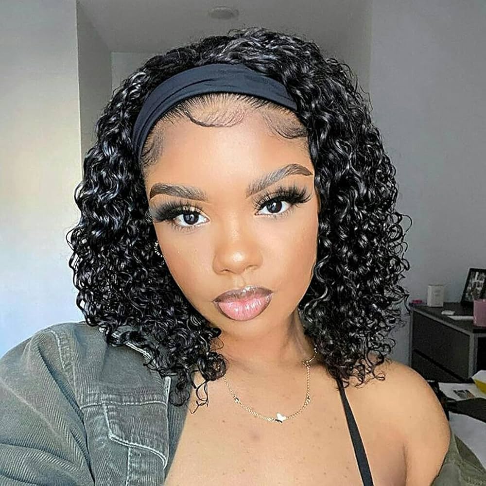 Head Band Wig Curly
