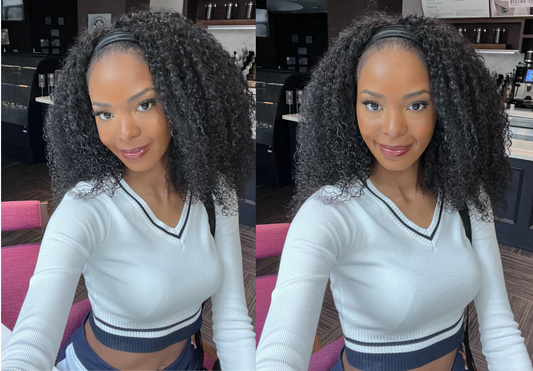 Head Band Wig Curly